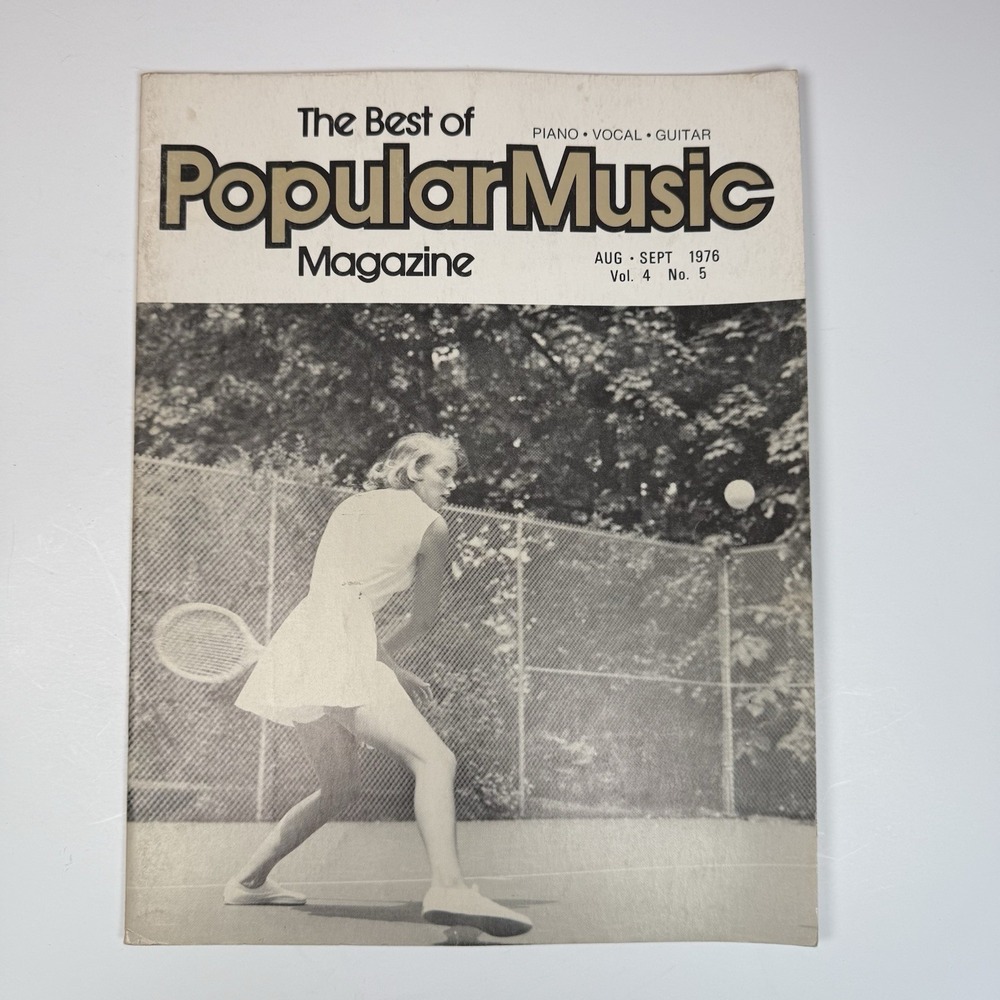 The Best Of Popular Music Magazine Aug Sept 1976 Vol 4 #5 Piano Vocal Guitar Vtg